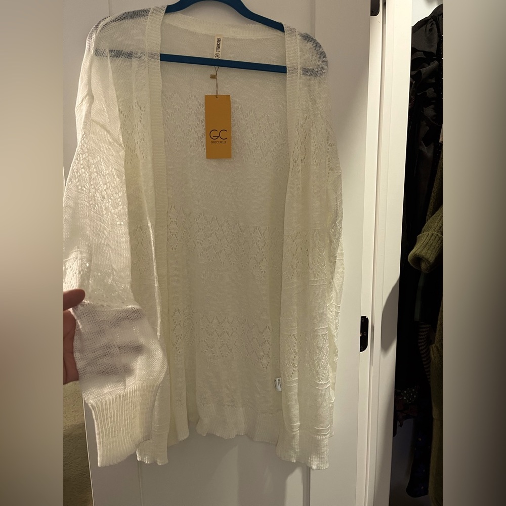 NWT GRECERELLE Light Weight Cardigan long sleeve SIZE 2x
